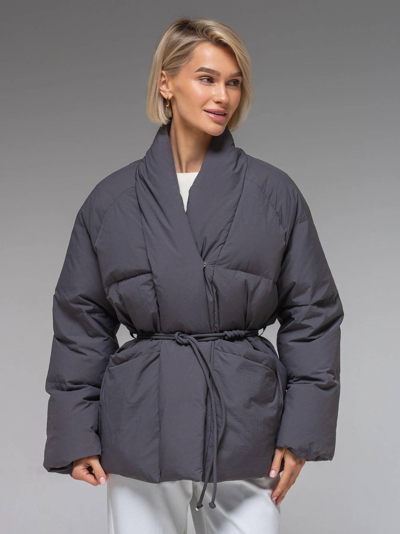 Куртки и дубленки VIVA WEAR модель 186-gray Фото