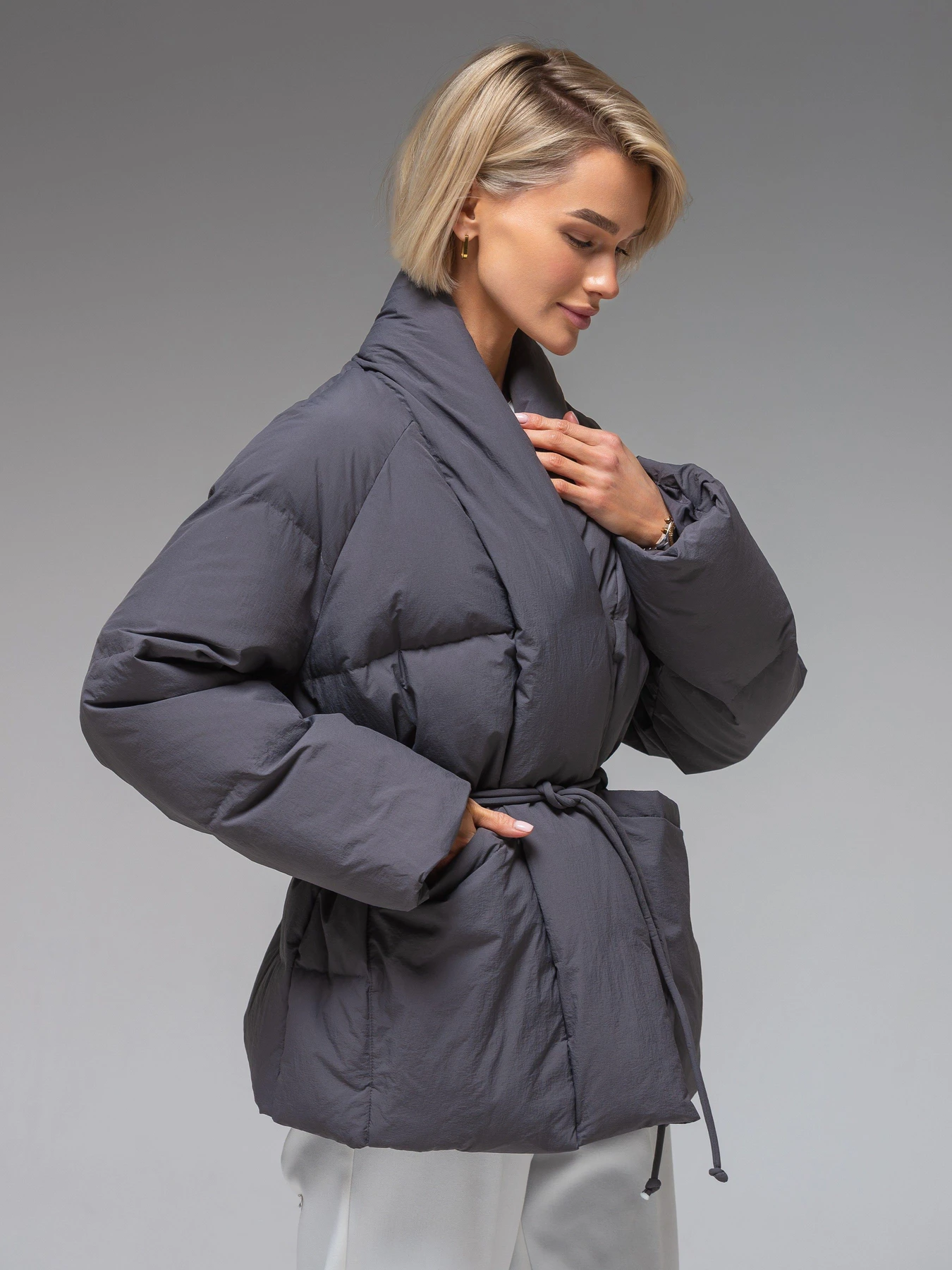 Куртки и дубленки VIVA WEAR модель 186-gray Фото