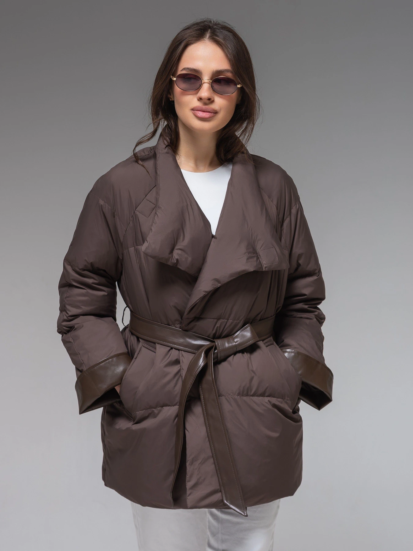 Куртки и дубленки VIVA WEAR модель 99862-chocolate Куртки и дубленки VIVA WEAR модель 99862-chocolate Фото
