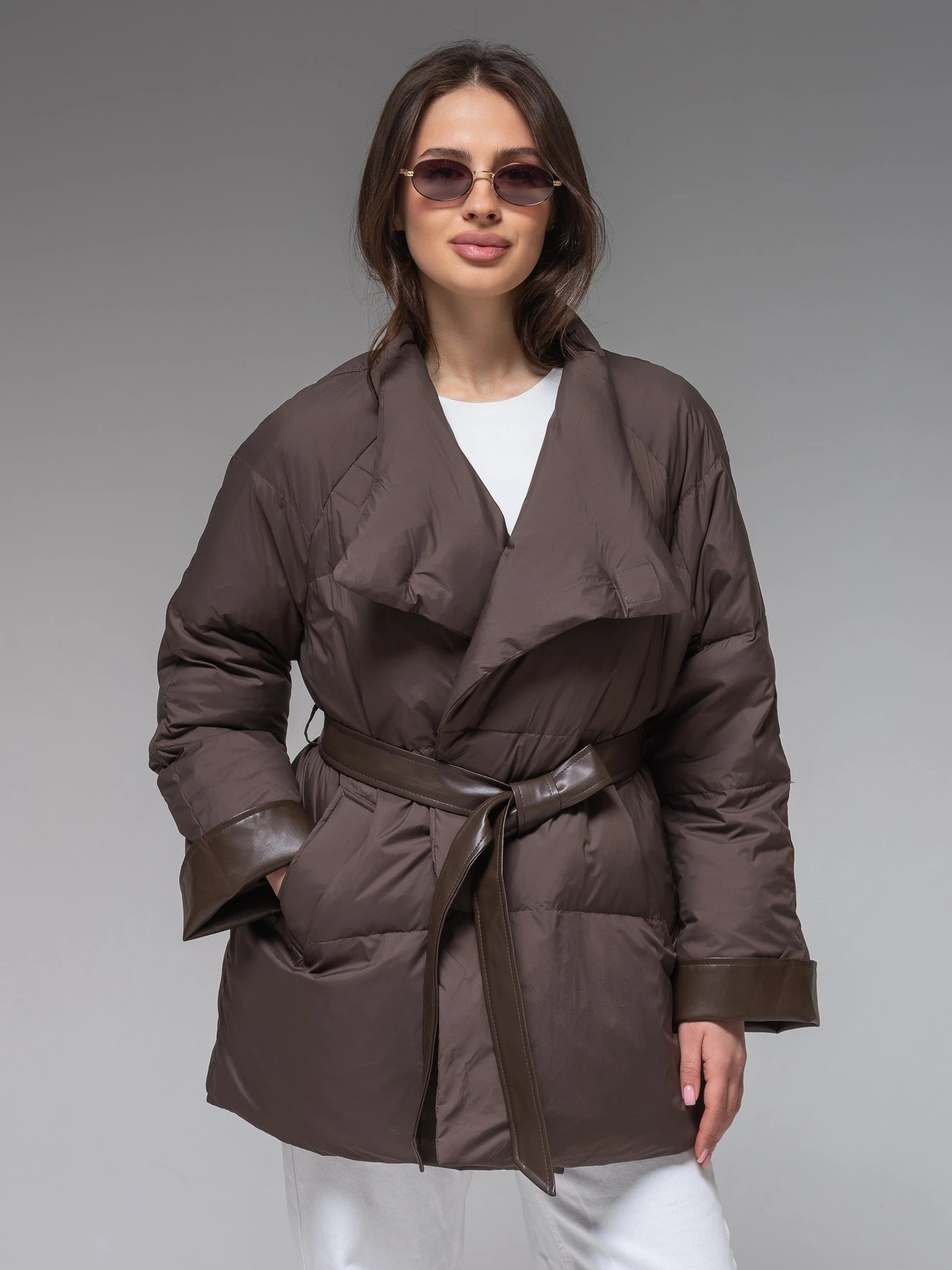 Куртки и дубленки VIVA WEAR модель 99862-chocolate Куртки и дубленки VIVA WEAR модель 99862-chocolate Фото