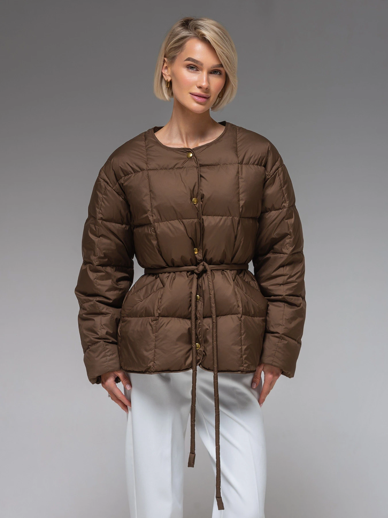 Куртки и дубленки VIVA WEAR модель 283-brown Куртки и дубленки VIVA WEAR модель 283-brown Фото