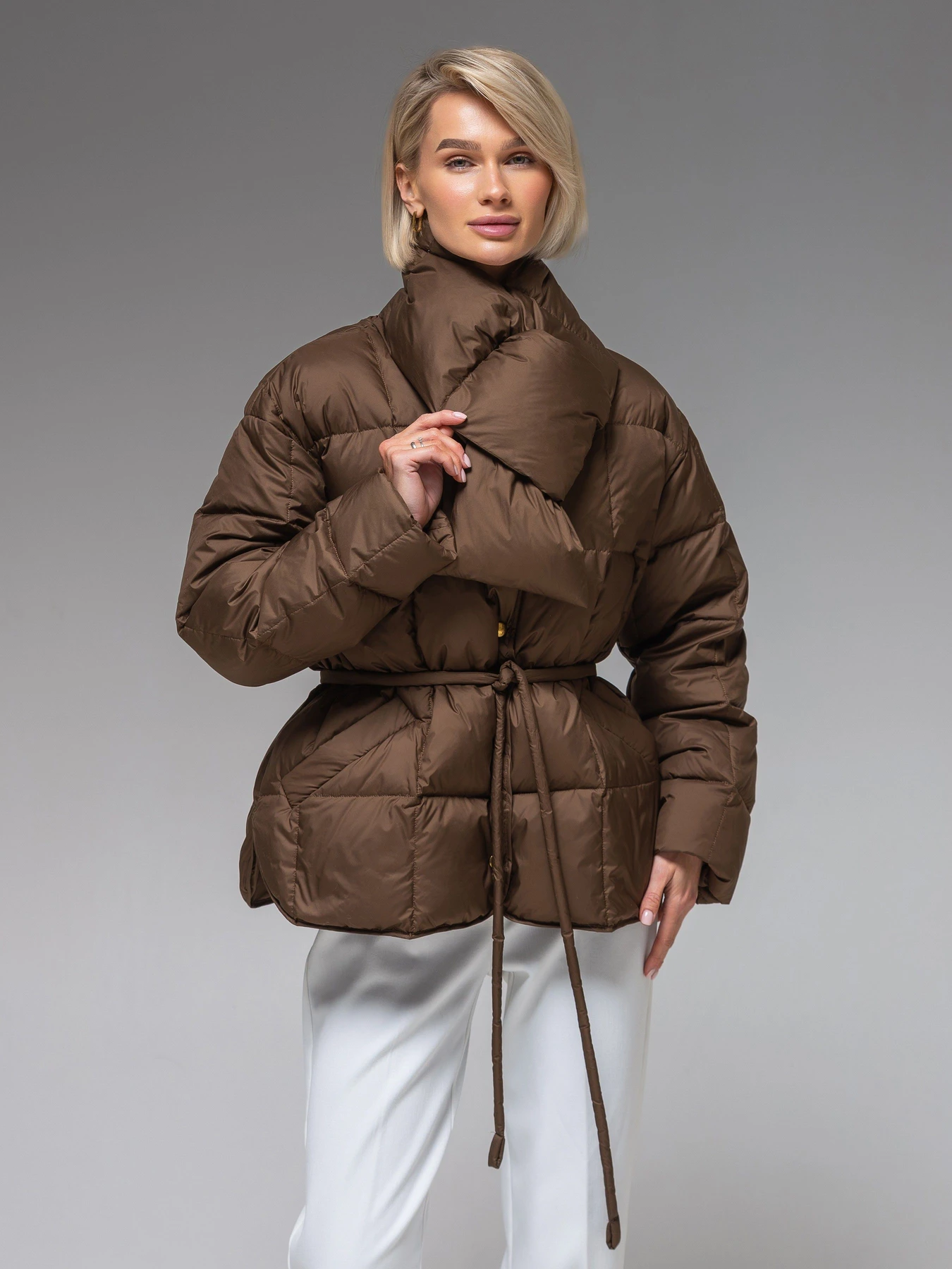 Куртки и дубленки VIVA WEAR модель 283-brown Куртки и дубленки VIVA WEAR модель 283-brown Фото