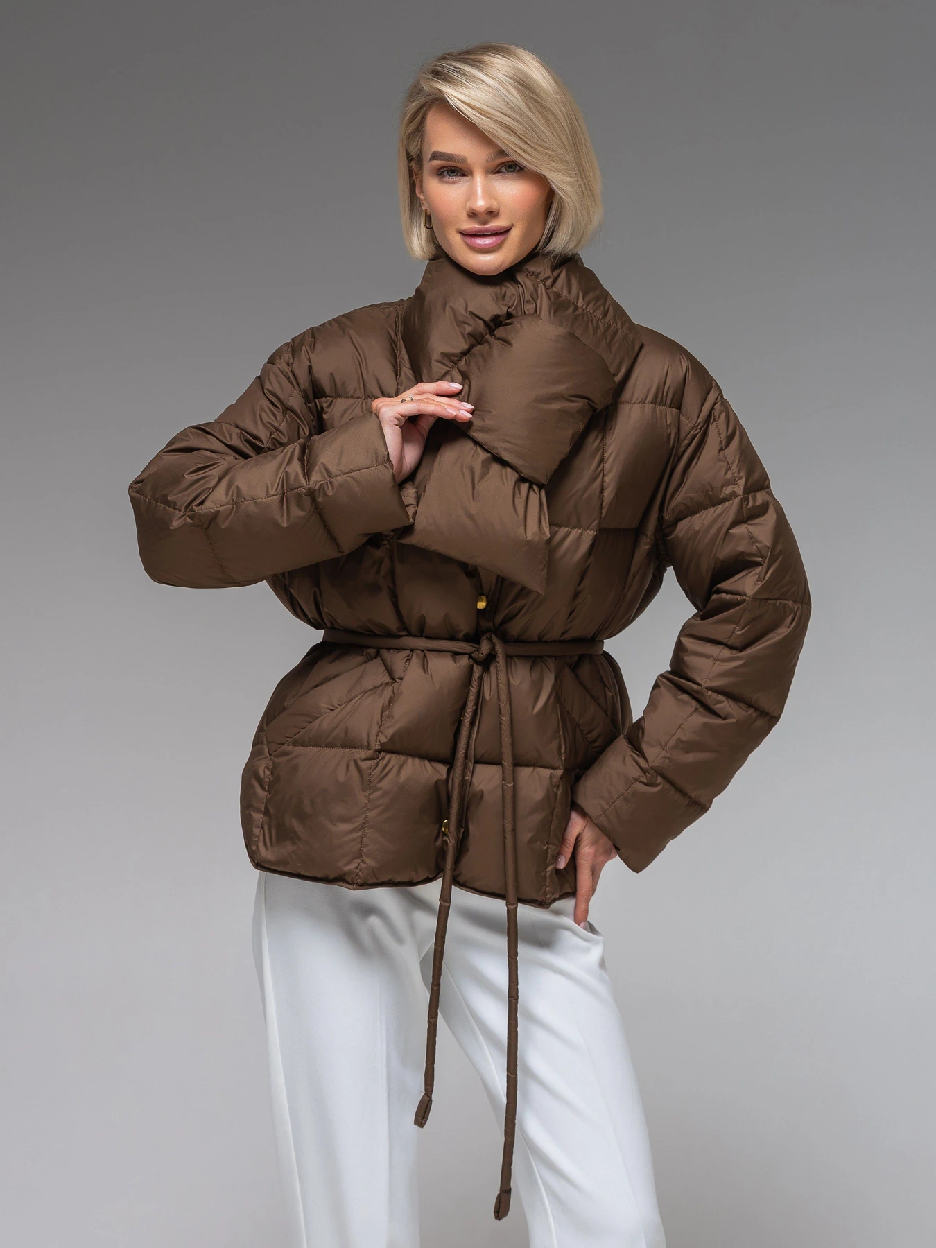 Куртки и дубленки VIVA WEAR модель 283-brown Куртки и дубленки VIVA WEAR модель 283-brown Фото