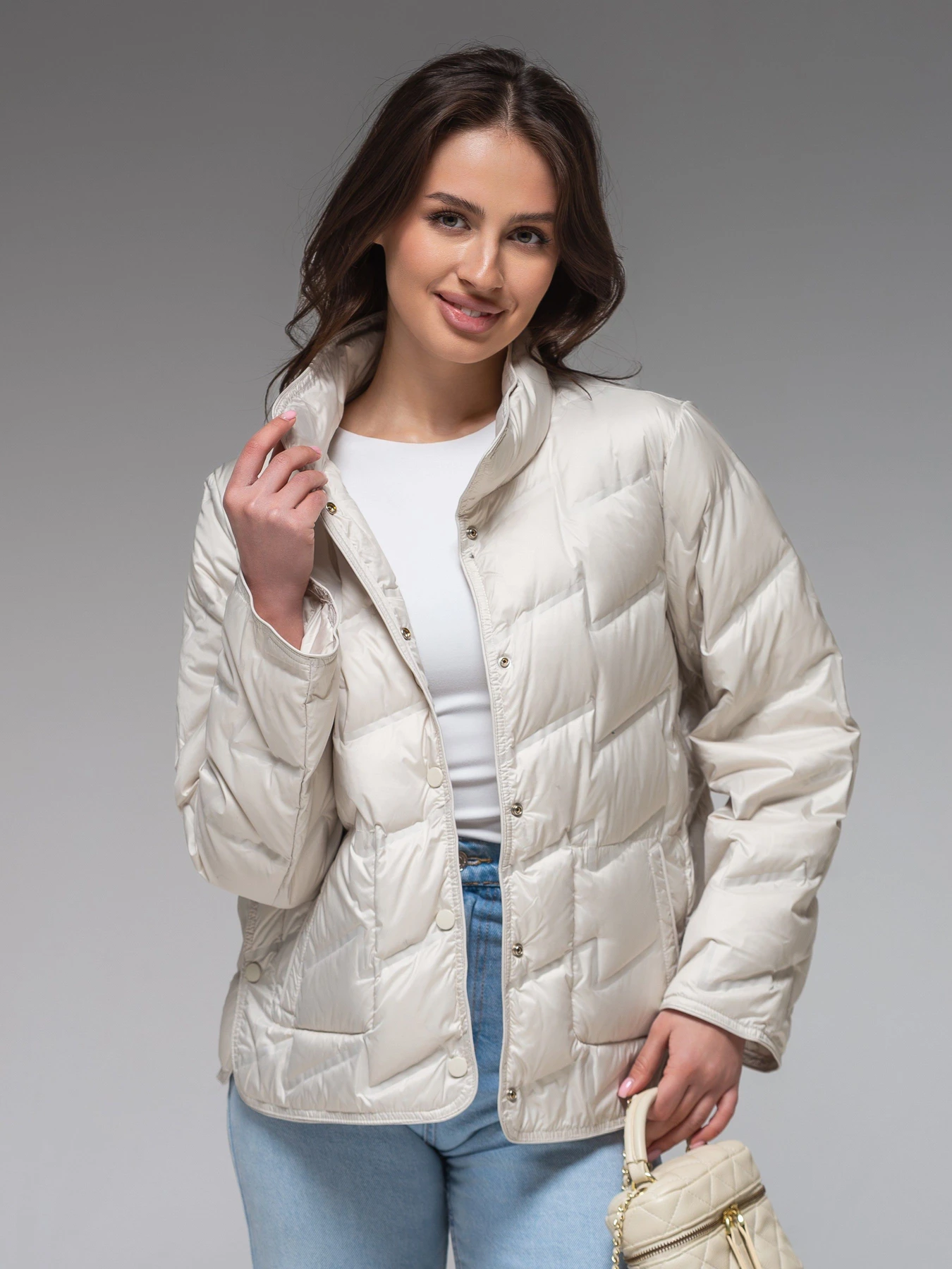 Куртки и дубленки VIVA WEAR модель 6309-milky Фото