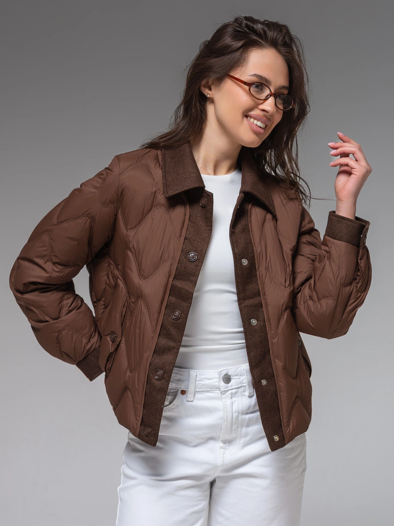 Куртки и дубленки VIVA WEAR модель 9011-brown Куртки и дубленки VIVA WEAR модель 9011-brown Фото