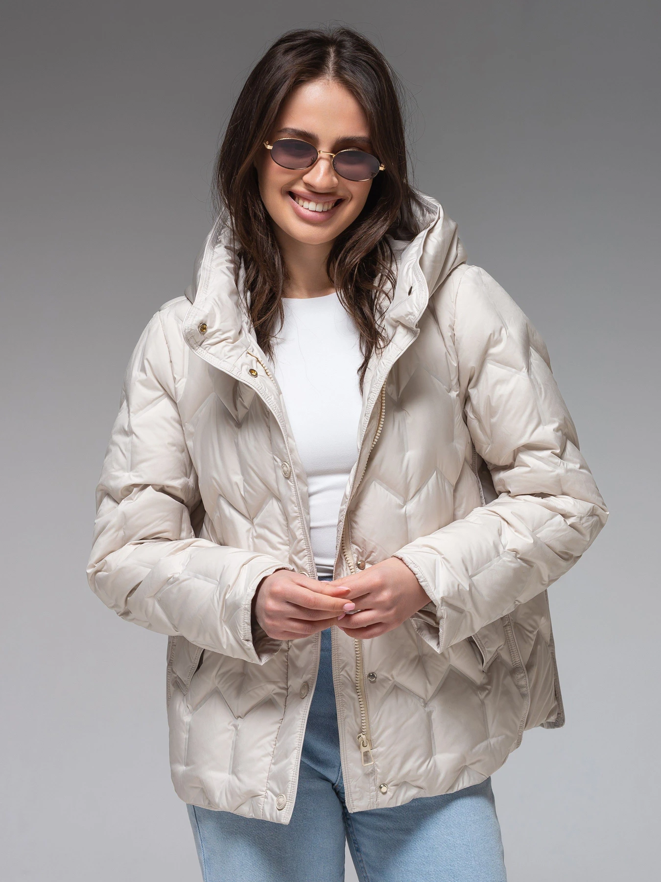 Куртки и дубленки VIVA WEAR модель 6538-milky Куртки и дубленки VIVA WEAR модель 6538-milky Фото