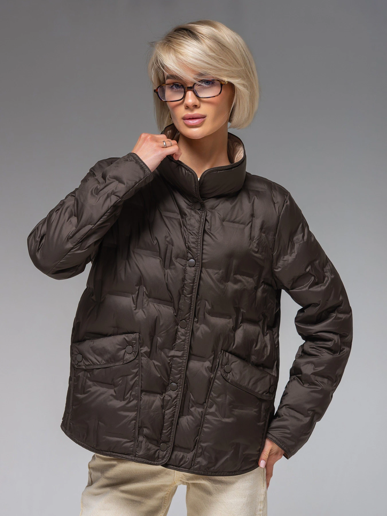 Куртки и дубленки VIVA WEAR модель 88102-chocolate-milk Куртки и дубленки VIVA WEAR модель 88102-chocolate-milk Фото