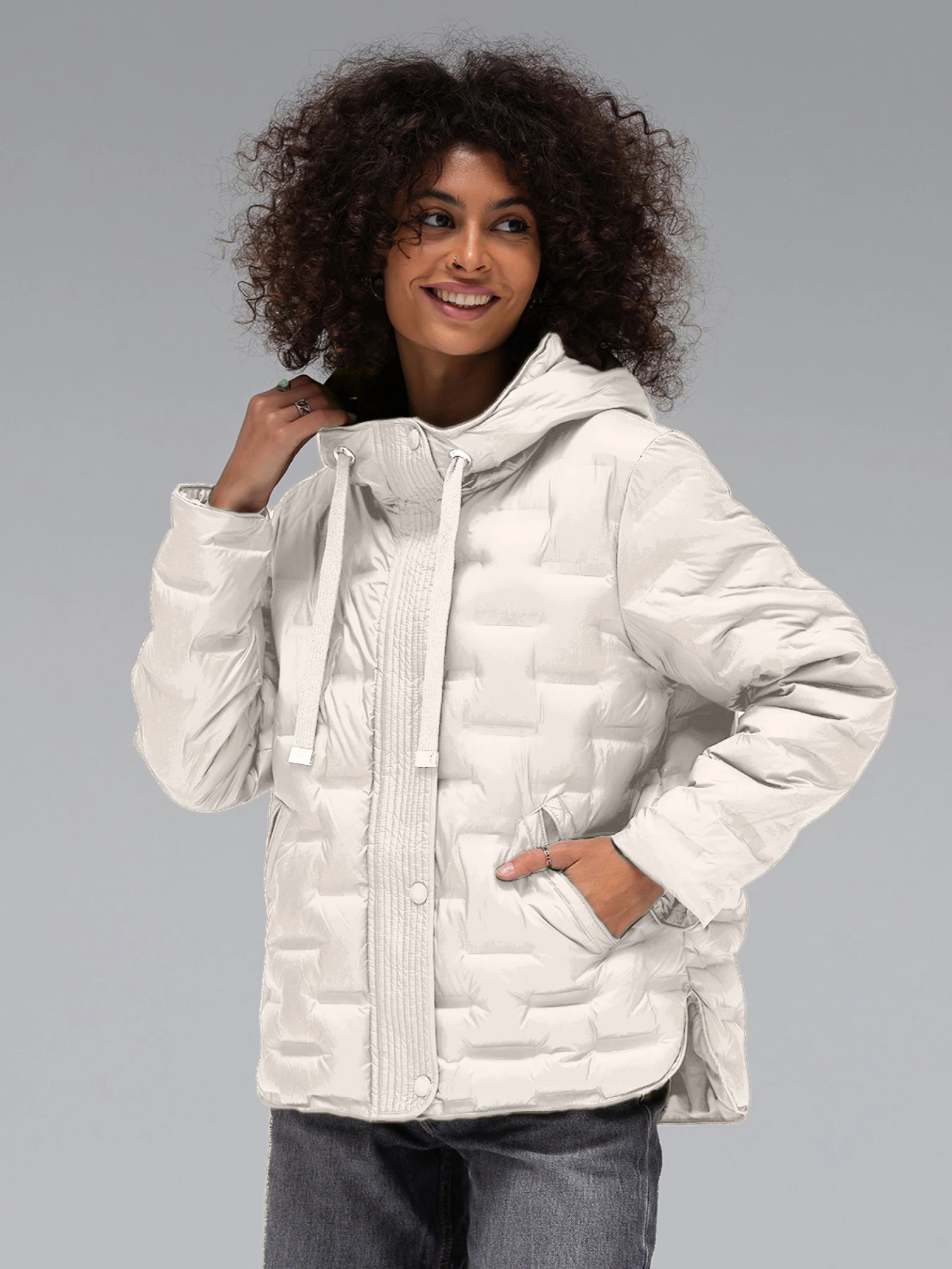 Куртки та дублянки VIVA WEAR модель 6518-white Куртки та дублянки VIVA WEAR модель 6518-white Фото