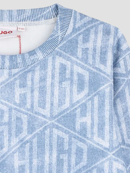 Бавовняний Дитячий Світшот HUGO Kids фото 3