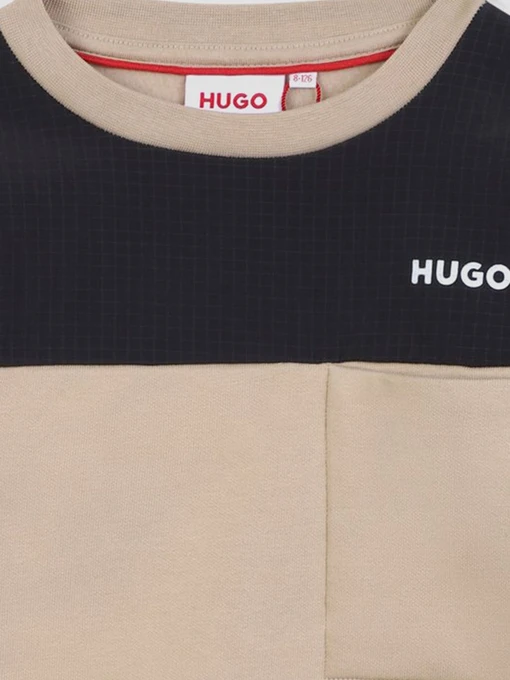 Бавовняний Дитячий Світшот HUGO Kids фото 3