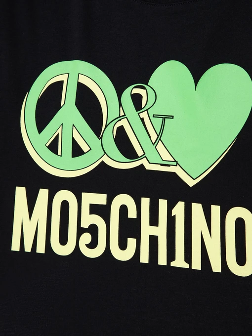 Бавовняна Жіноча Футболка Moschino фото 3