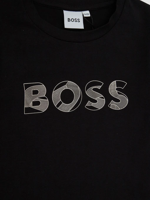 Бавовняний Дитячий Лонгслів BOSS Kids фото 3