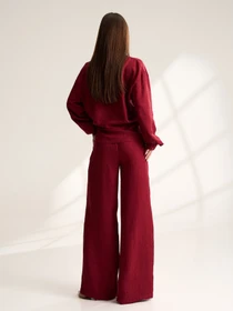 Костюмы ISSA Plus модель 15534_темно-бордовый Фото