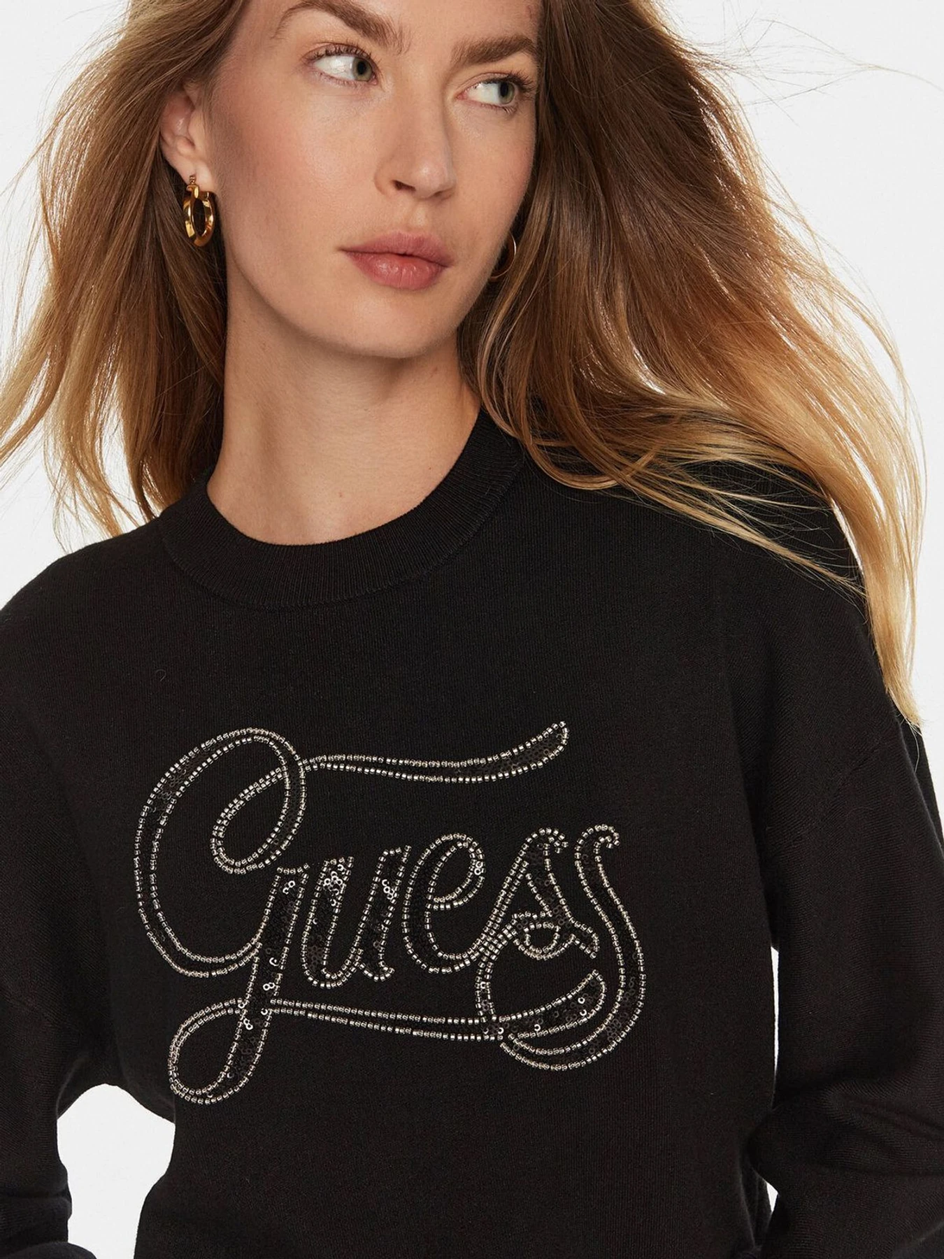 Худи и свитшоты GUESS модель W4BR07.Z26I2;JBLK Фото