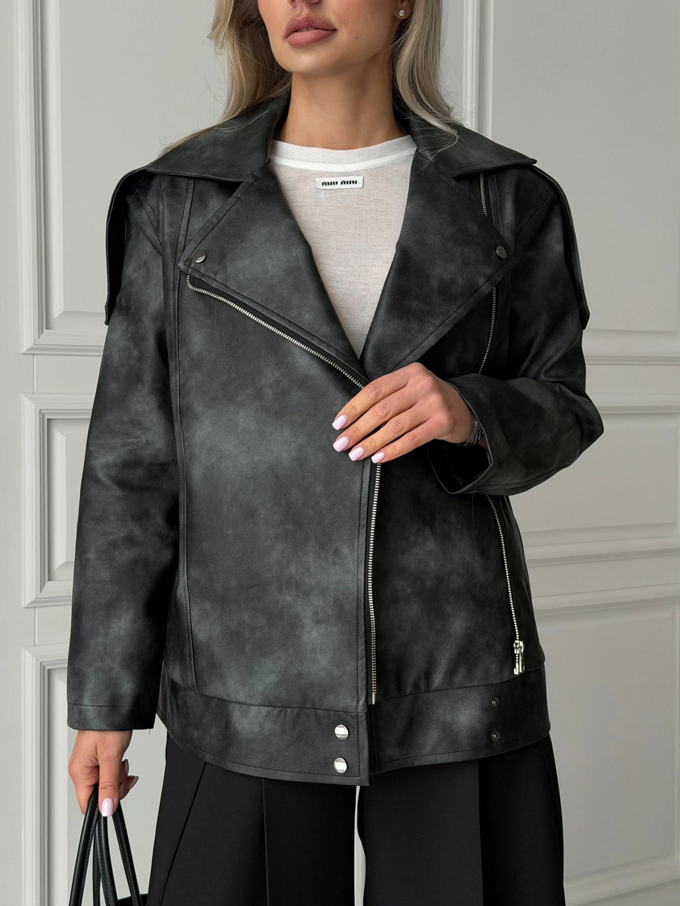 Куртки та дублянки Jadone Fashion модель Dica_grafit Фото