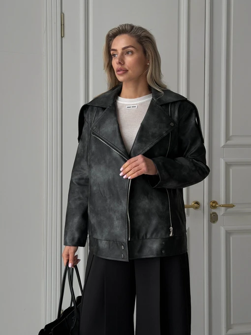 Жіноча Шкіряна куртка Jadone Fashion фото 2