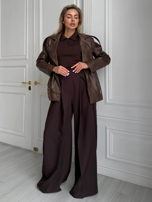 Жіноча Шкіряна куртка Jadone Fashion фото 2