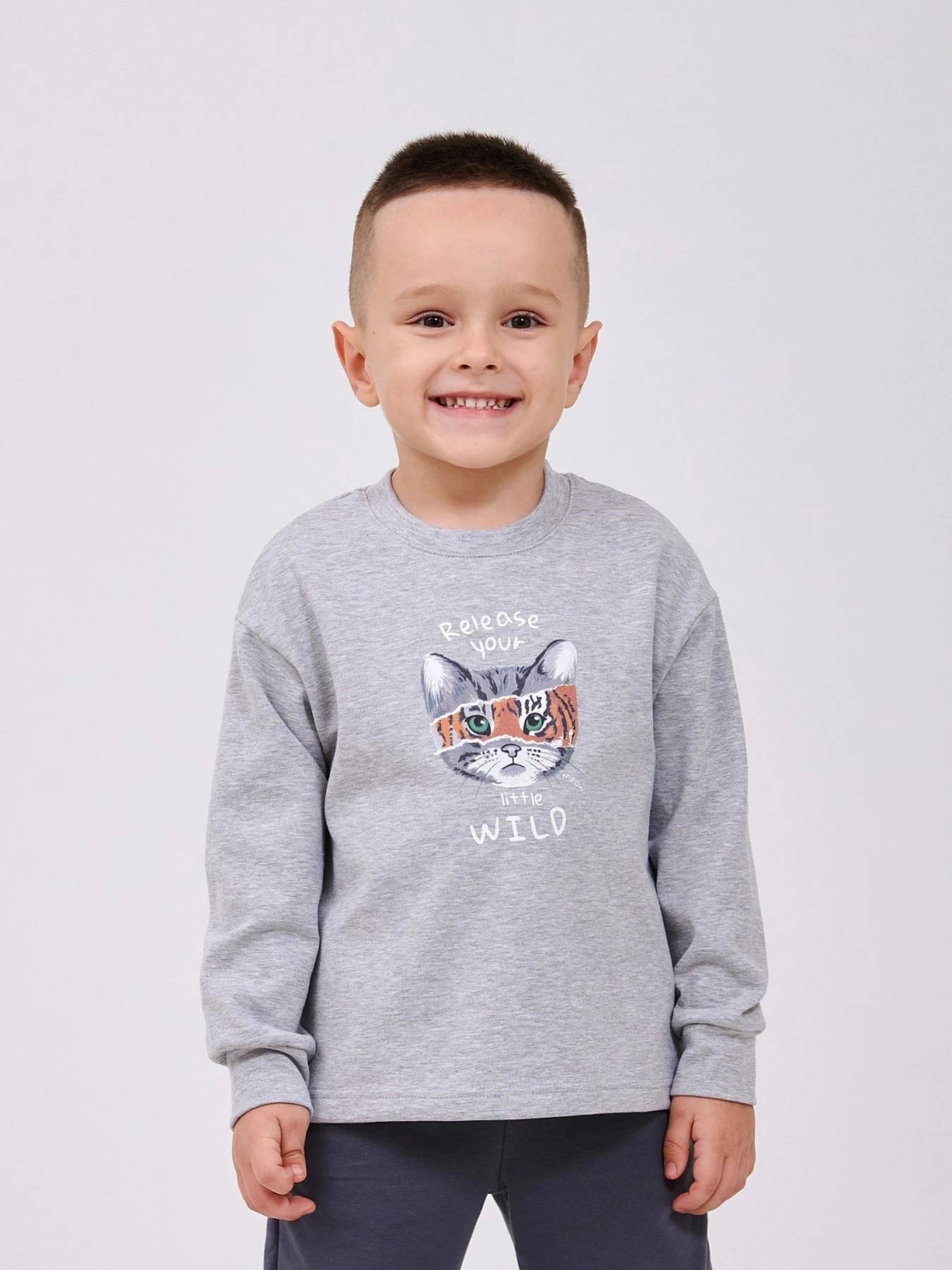 Худи и свитшоты SMIL модель smil_116750-1-seryj-melanz Фото
