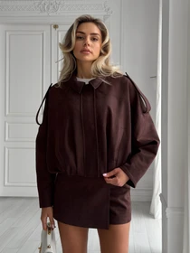 Куртки та дублянки Jadone Fashion модель Trim_chokol Фото