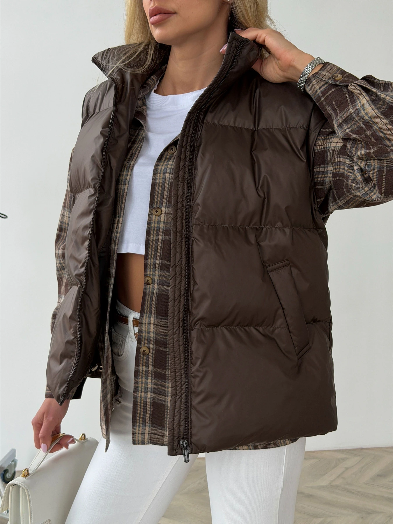 Куртки та дублянки Jadone Fashion модель Ayvi_chocolate Фото