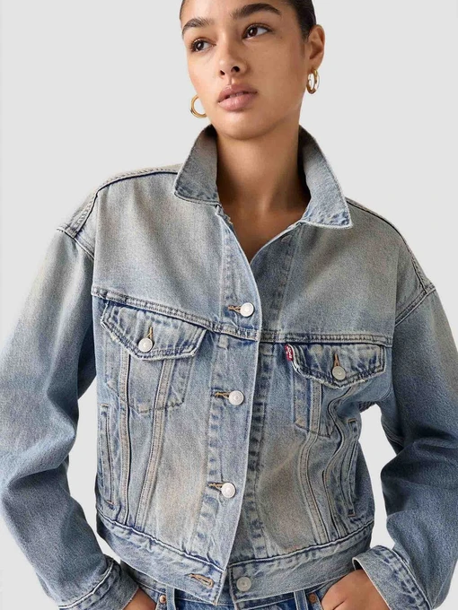 Бавовняна Жіноча Джинсова куртка Levi's фото 3