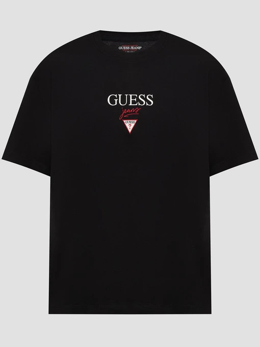 Бавовняна Чоловіча Футболка Guess Jeans фото 2