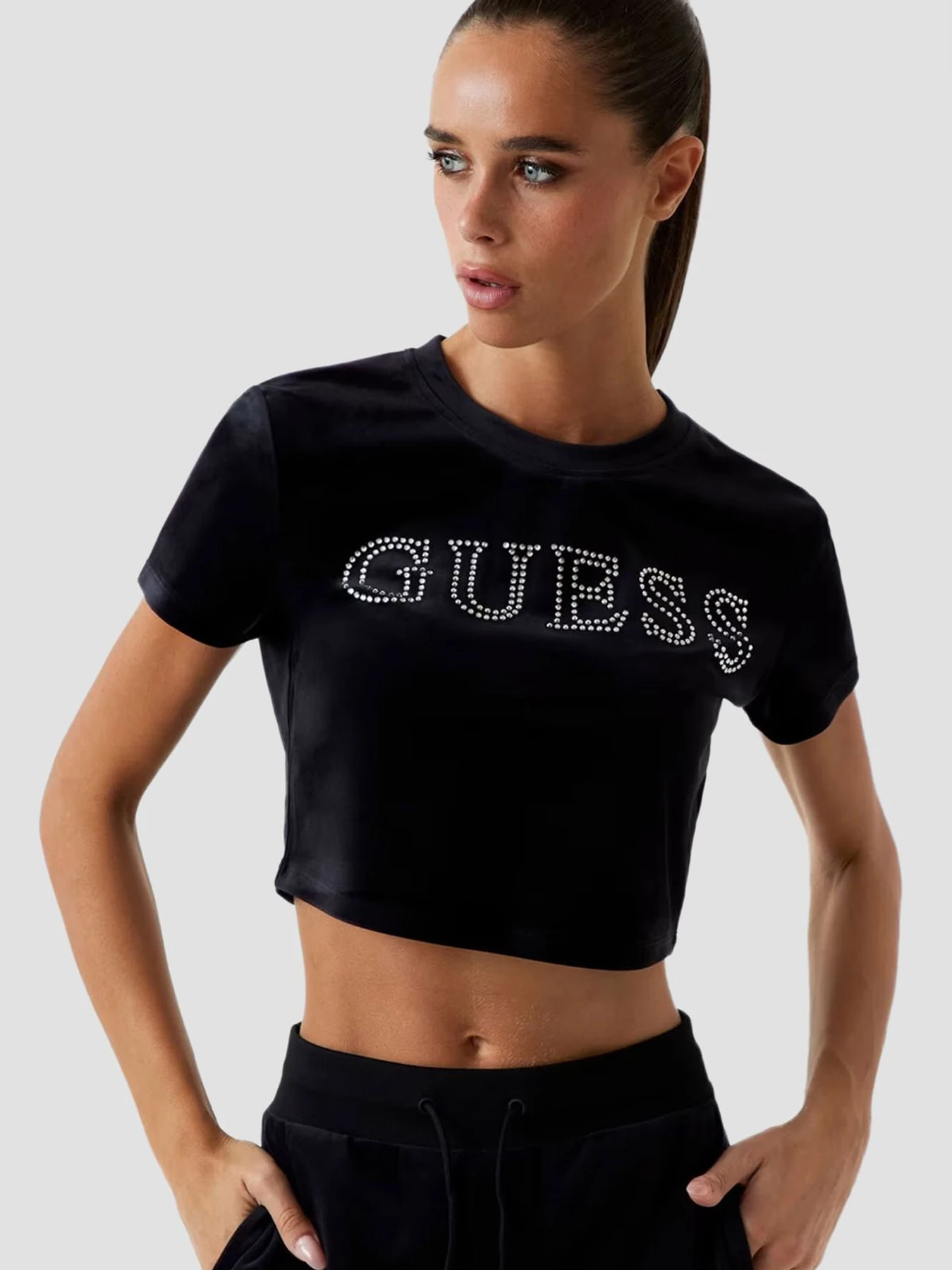 Футболки и поло GUESS модель V3BI01.K0232;JBLK Фото