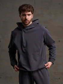 Худи и свитшоты ISSA Plus модель GN-560_серый Фото