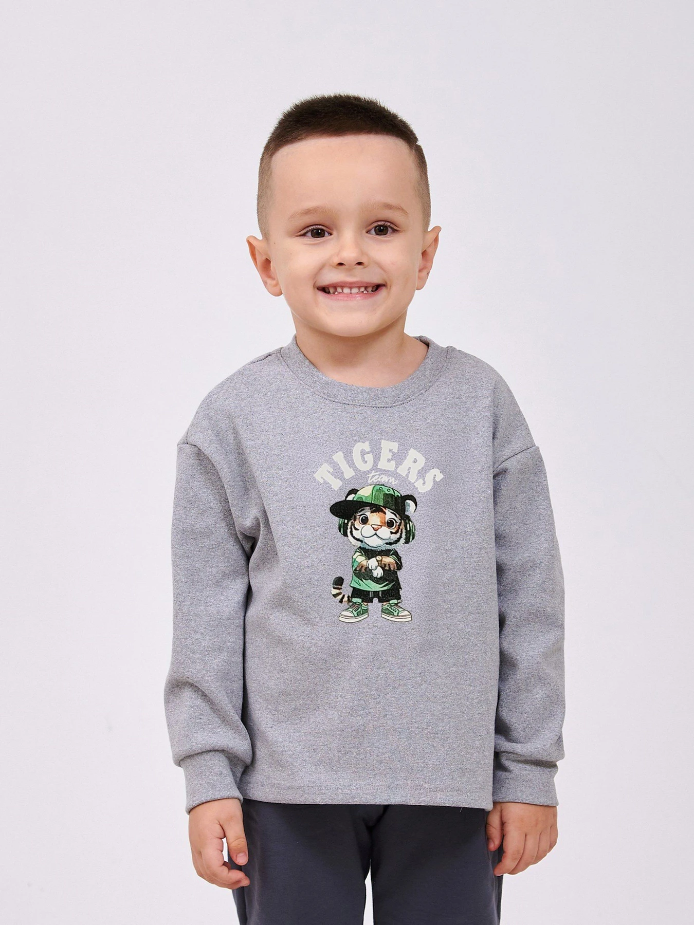 Худи и свитшоты SMIL модель smil_116749-1-seryj-melanz Фото