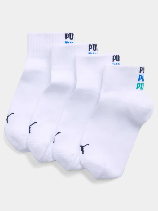 Носки и гольфы PUMA Kids Logo Block Quarter модель 947576 Фото