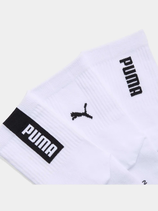 PUMA Unisex Logo Short Crew Набір шкарпеток колір білий фото 2