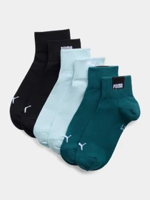 Носки и гольфы PUMA Unisex Logo Quarter 3p модель 947562 Фото