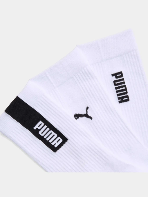 PUMA Unisex Logo Crew Sock 3 Набір шкарпеток колір білий фото 2