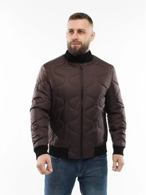 Куртки и дубленки UVENTUM модель 136-DVL-brown Фото