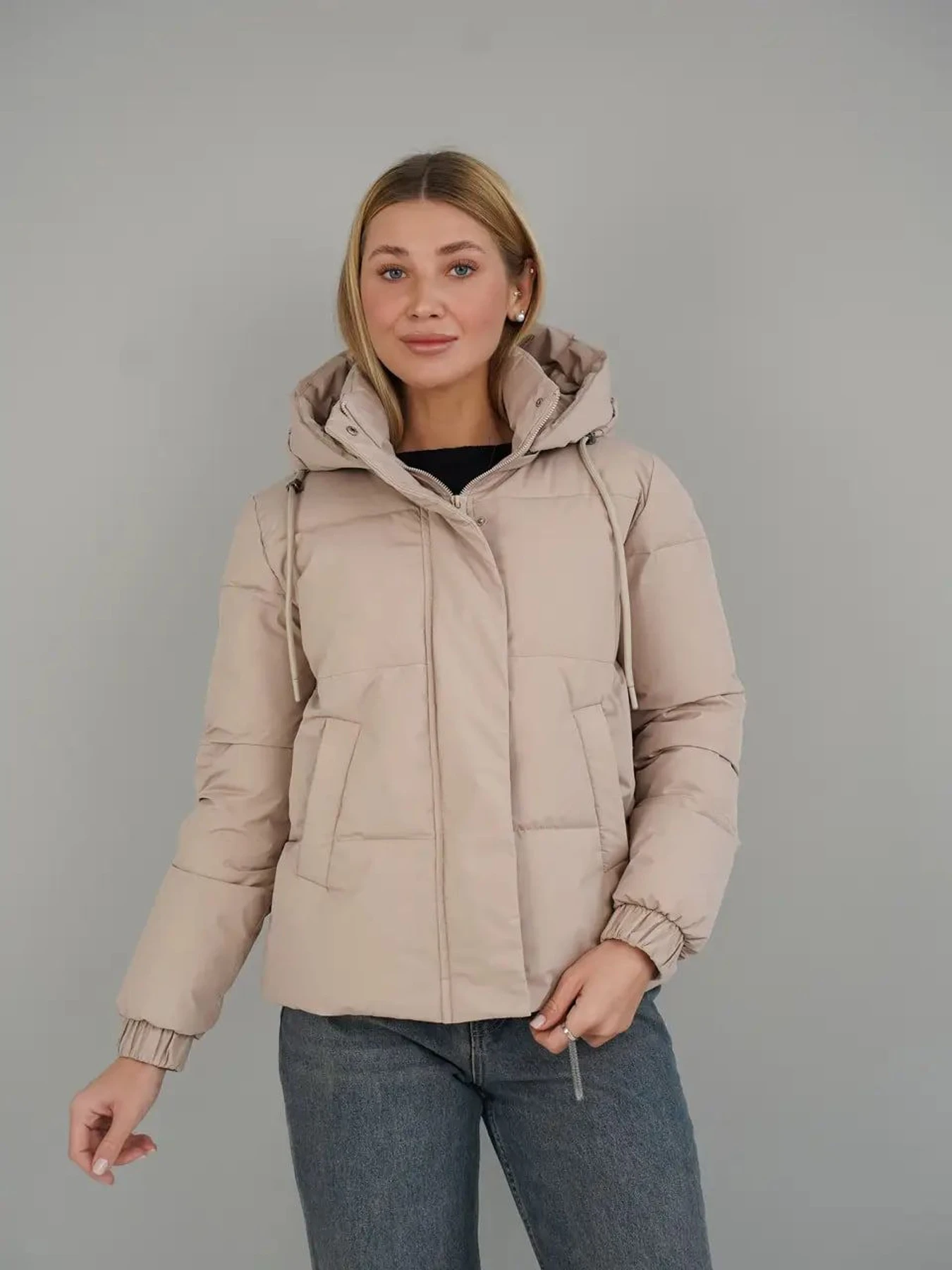 Куртки и дубленки UVENTUM модель Teffi-KL-beige Фото