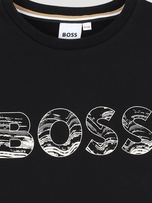 Бавовняний Дитячий Світшот BOSS Kids фото 3