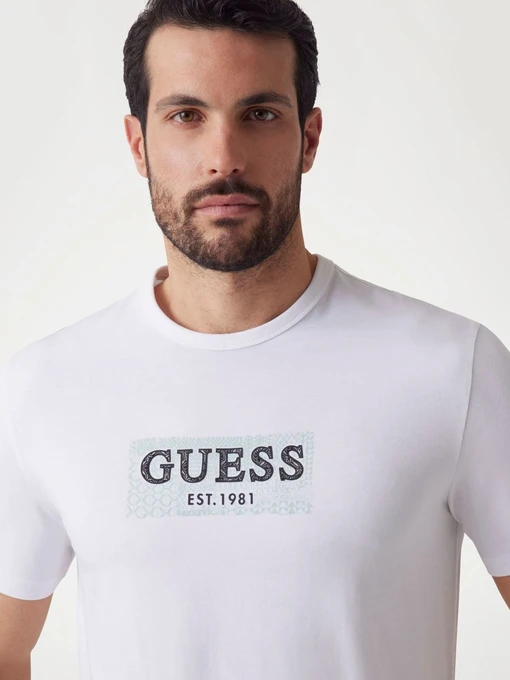 Бавовняна Чоловіча Футболка GUESS фото 3