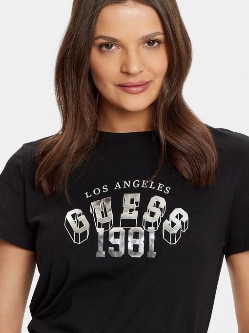 Бавовняна Жіноча Футболка GUESS фото 3