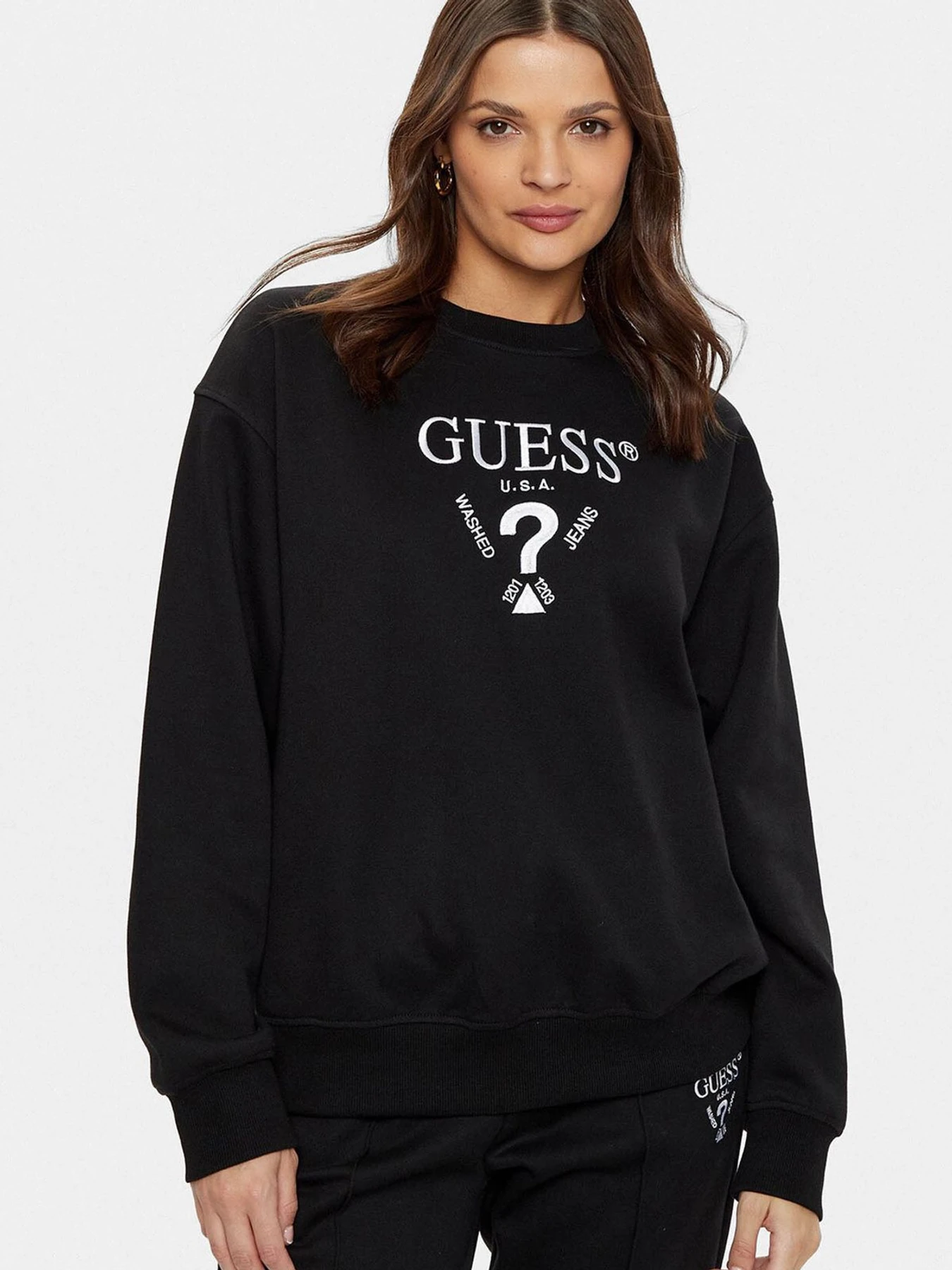 Худи и свитшоты GUESS модель V5RQ12.KC3D2;JBLK Фото