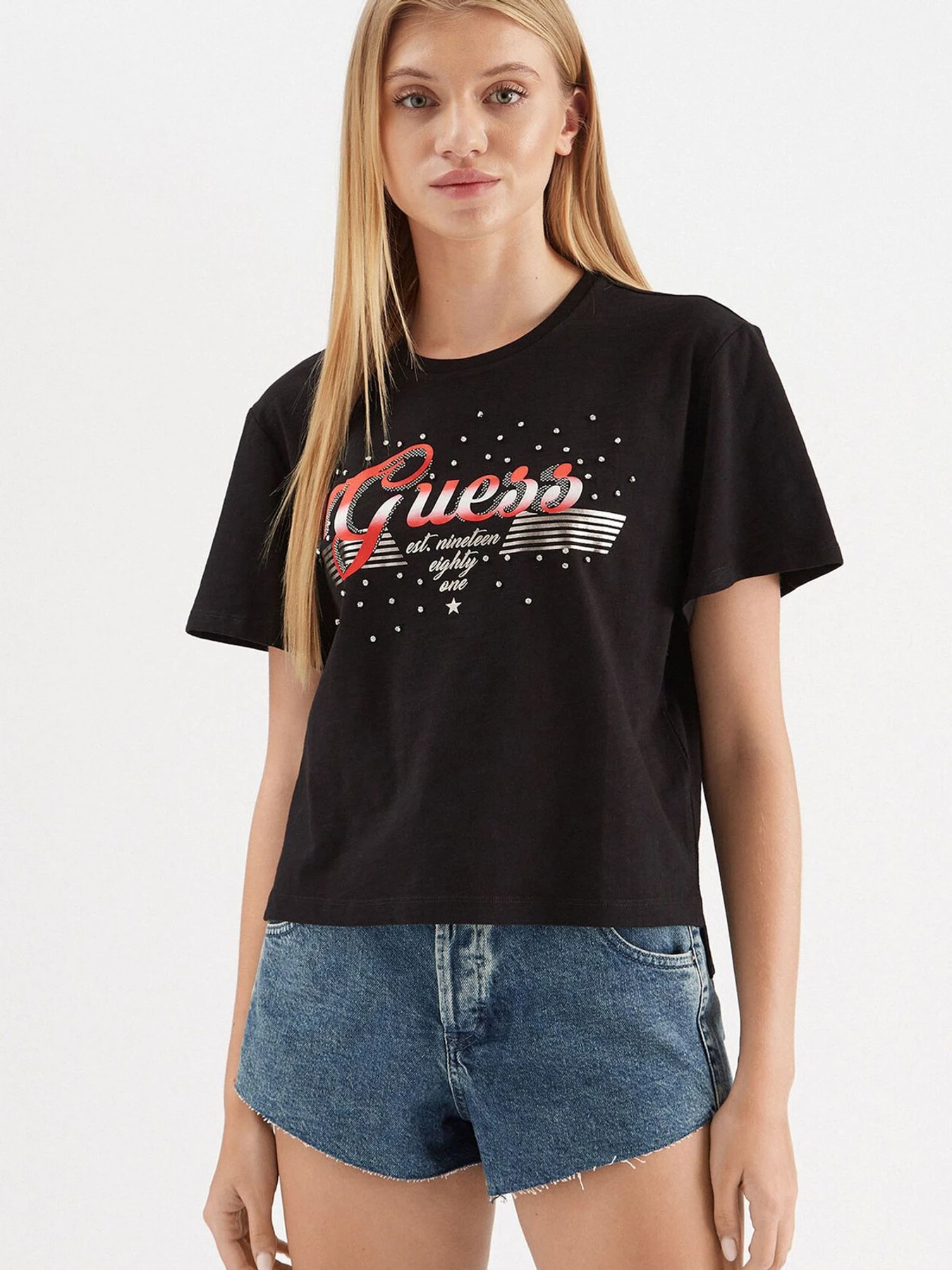 Футболки і поло GUESS модель W3GI33.KB3P0;JBLK Футболки і поло GUESS модель W3GI33.KB3P0;JBLK Фото