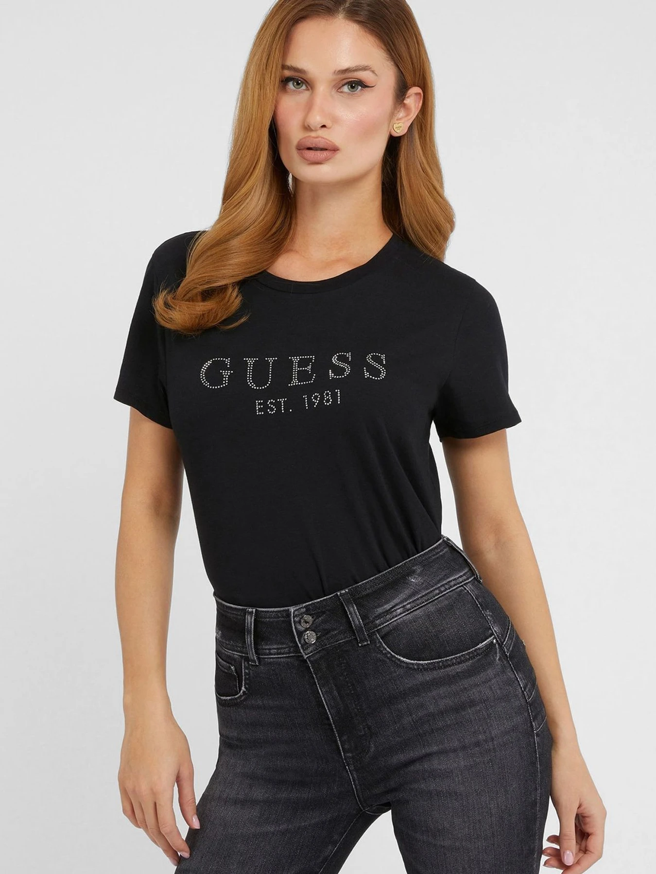 Футболки и поло GUESS модель W3GI76.K8G01;JBLK Фото