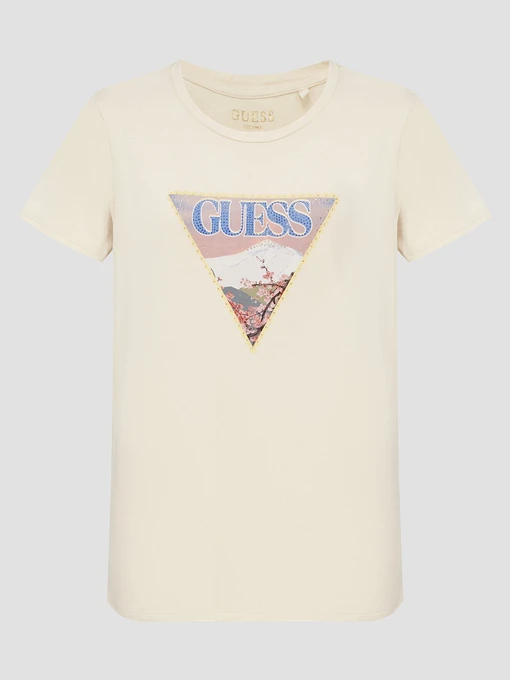 Бавовняна Жіноча Футболка GUESS фото 2