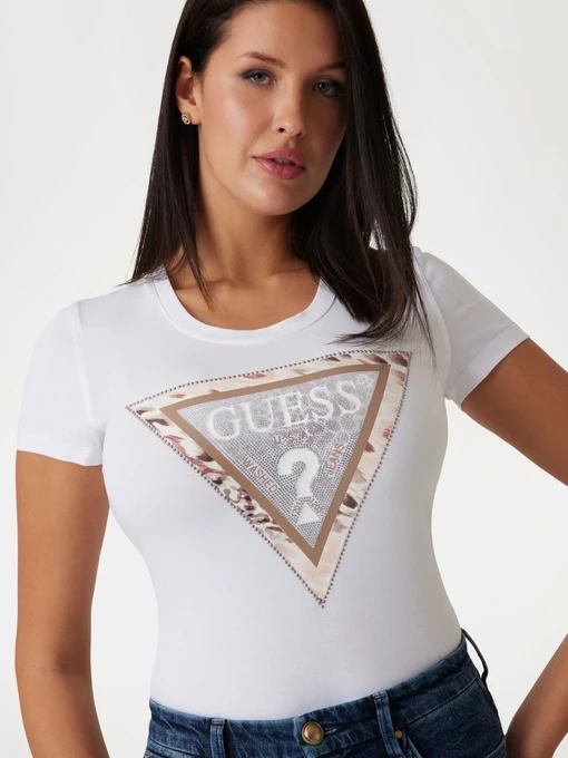 Бавовняна Жіноча Футболка GUESS фото 3