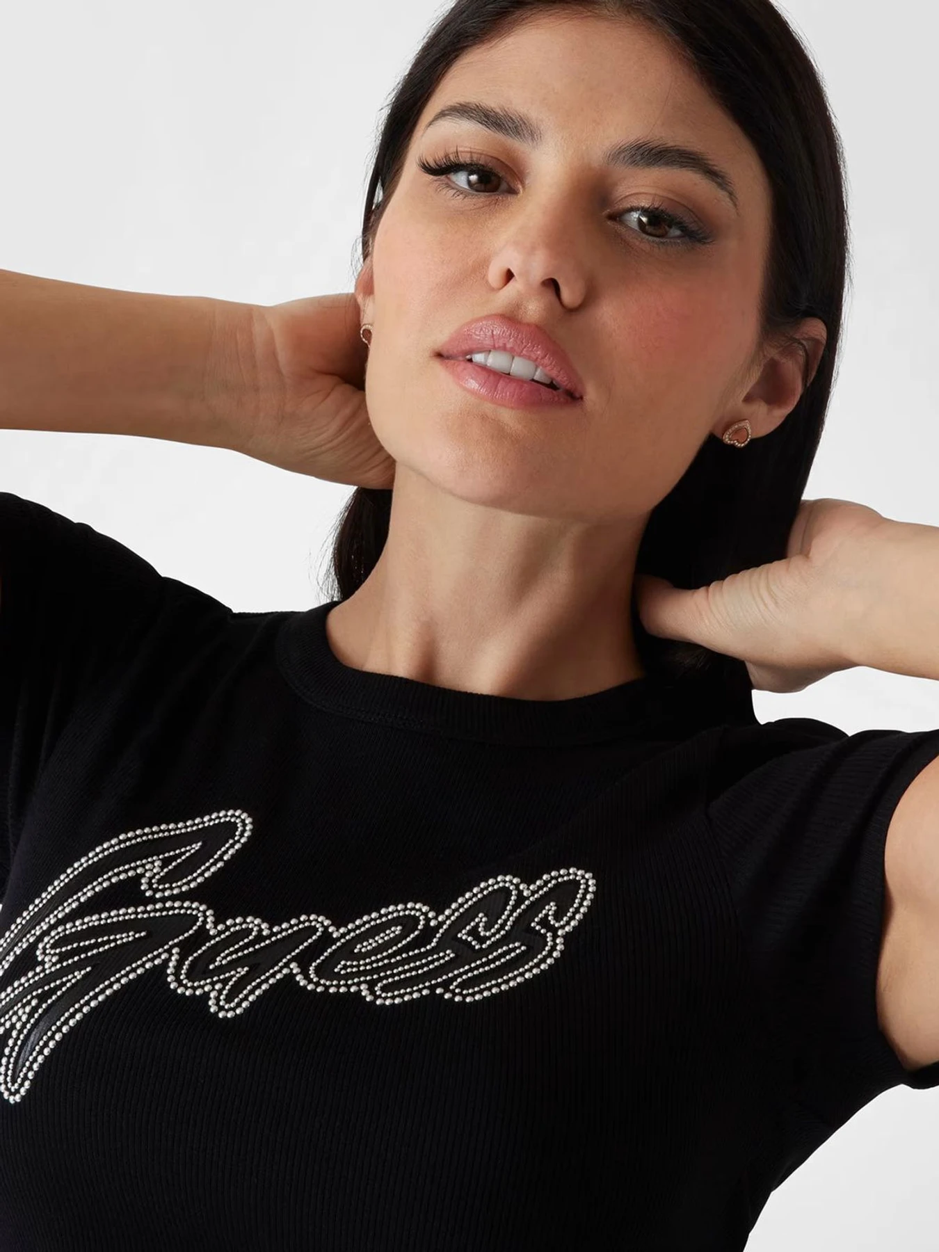 Футболки и поло GUESS модель W5RI68.KA0H1;JBLK Фото