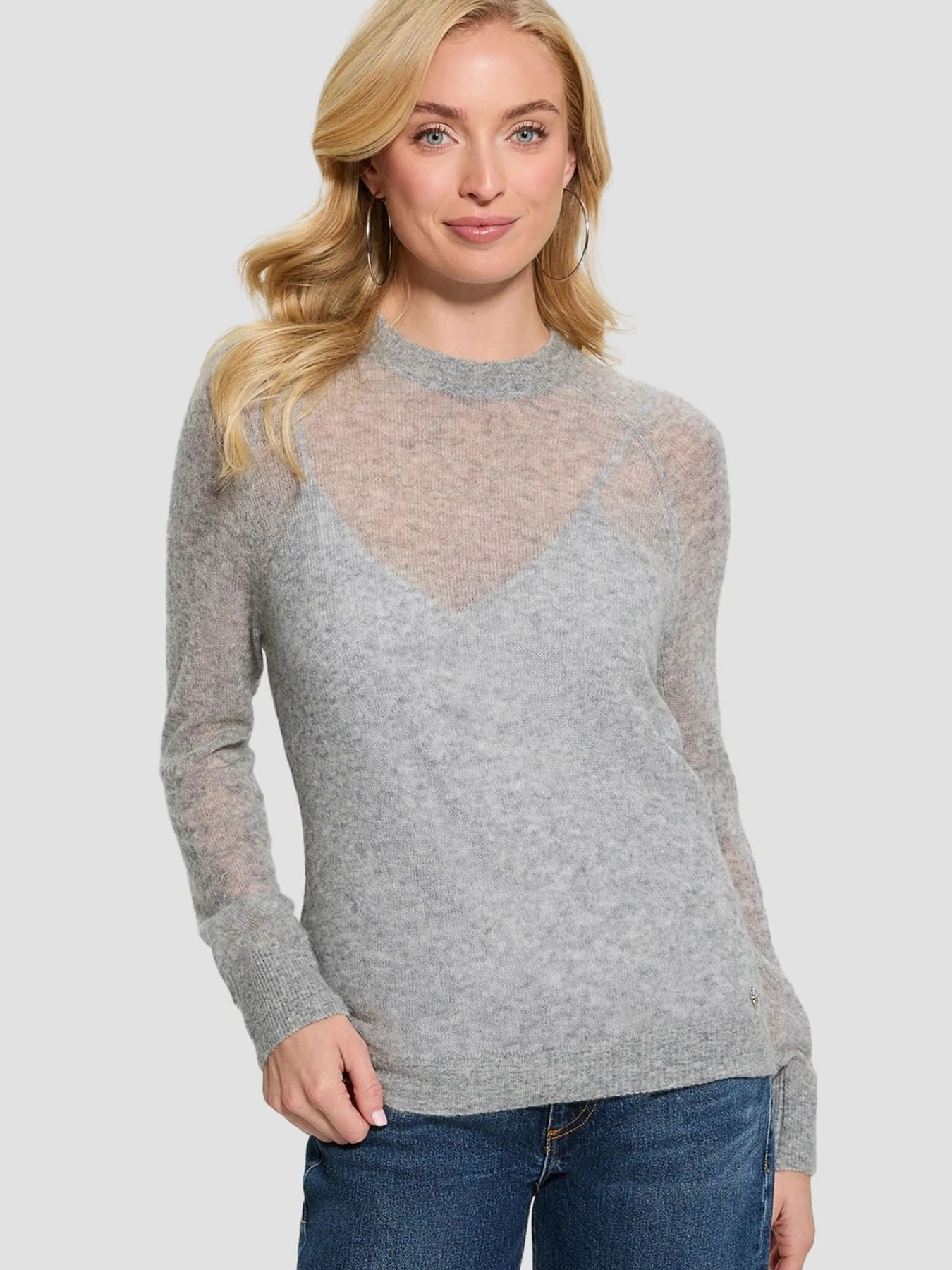 Худи и свитшоты GUESS модель W5RR06.Z3HQ0;LMGY Худи и свитшоты GUESS модель W5RR06.Z3HQ0;LMGY Фото