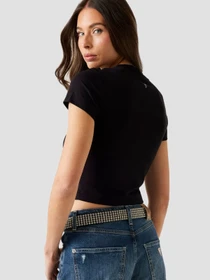 Футболки и поло GUESS модель W5YI06.KCYV2;JBLK Фото