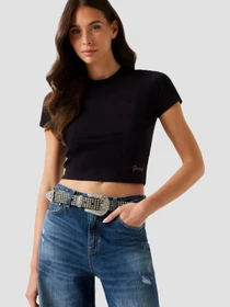 Футболки и поло GUESS модель W5YI06.KCYV2;JBLK Фото