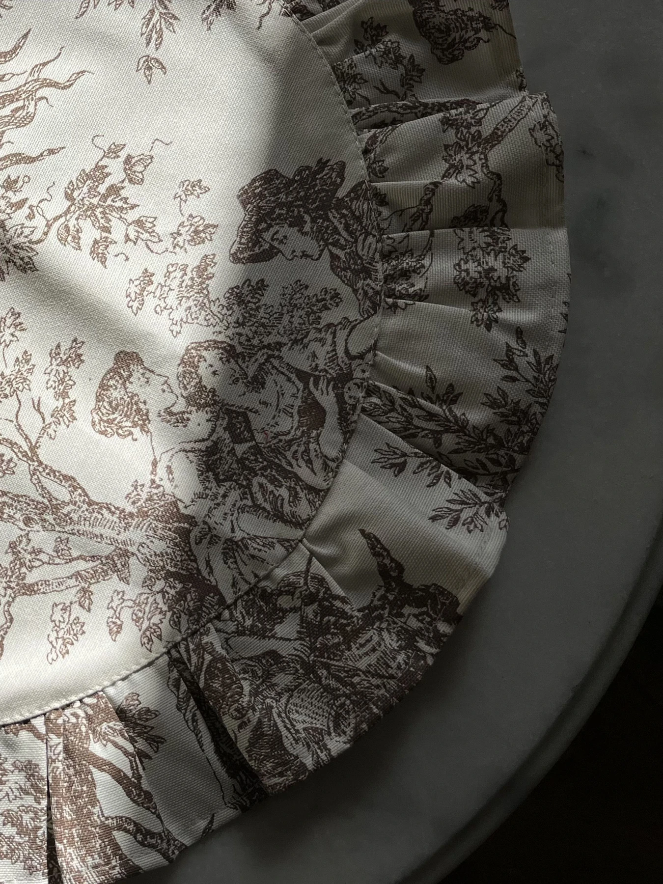 Салфетка сервировочная с рюшами хлопковая водотталкивающая Italiano Beige Ecotton модель 25576 Салфетка сервировочная с рюшами хлопковая водотталкивающая Italiano Beige Ecotton модель 25576 Фото
