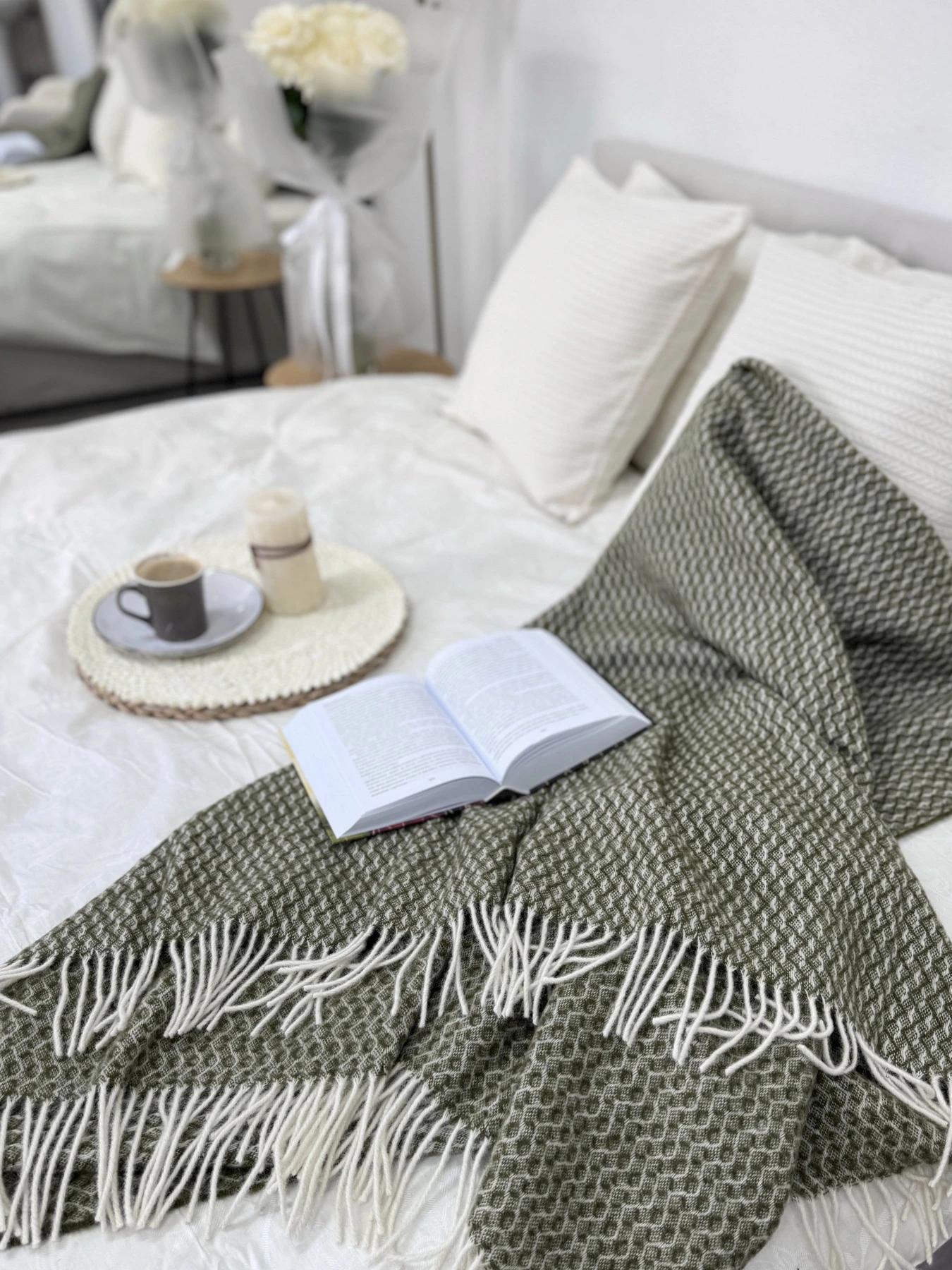Плед шерстяной из новозеландской шерсти Ecotton модель 24615-1 Плед шерстяной из новозеландской шерсти Ecotton модель 24615-1 Фото