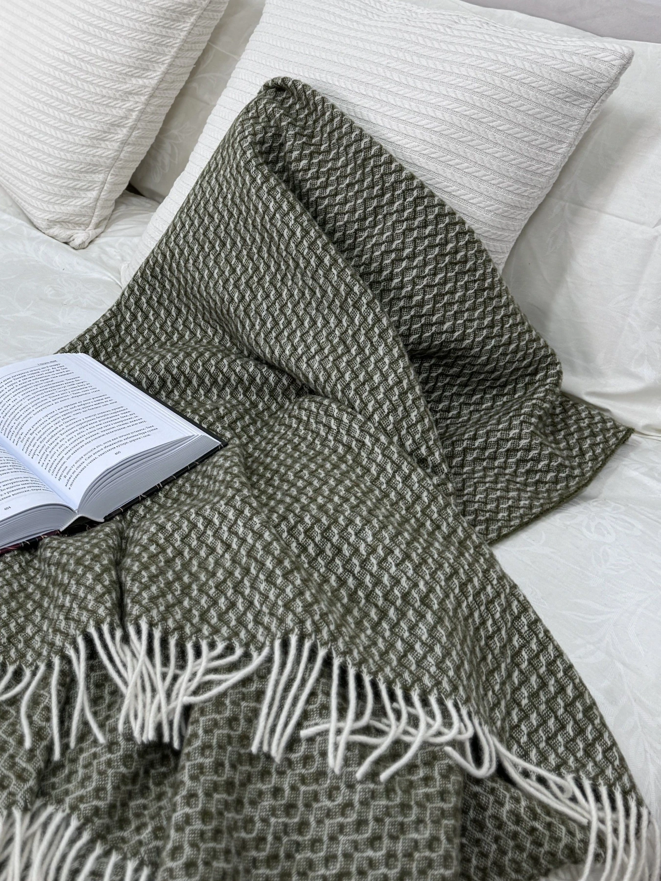 Плед шерстяной из новозеландской шерсти Ecotton модель 24615-1 Плед шерстяной из новозеландской шерсти Ecotton модель 24615-1 Фото